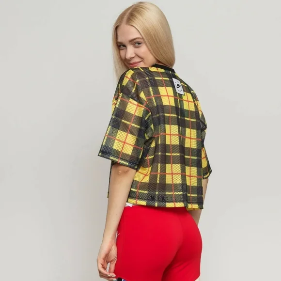 Nike Sportswear Futura Plaid Crop Top - Picture 2 of 10